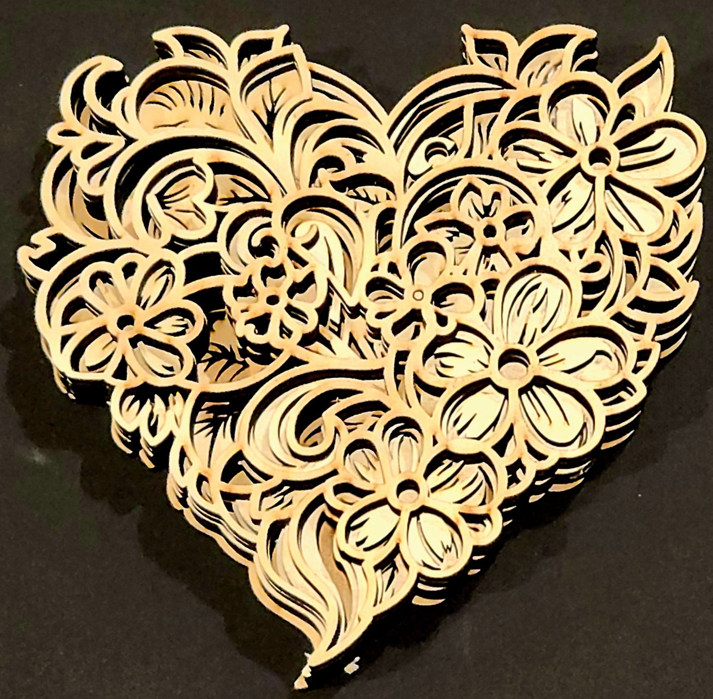 DIY Mandala Art Kit: Layered Wood Painting Set