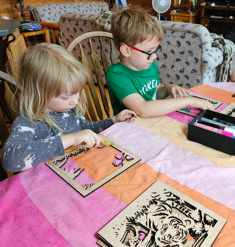 DIY Jungle Animal Painting Kits: Creative Craft Projects for Kids & Adults - 8x8 Art Gift