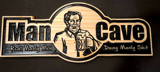 Man Cave Wood Sign