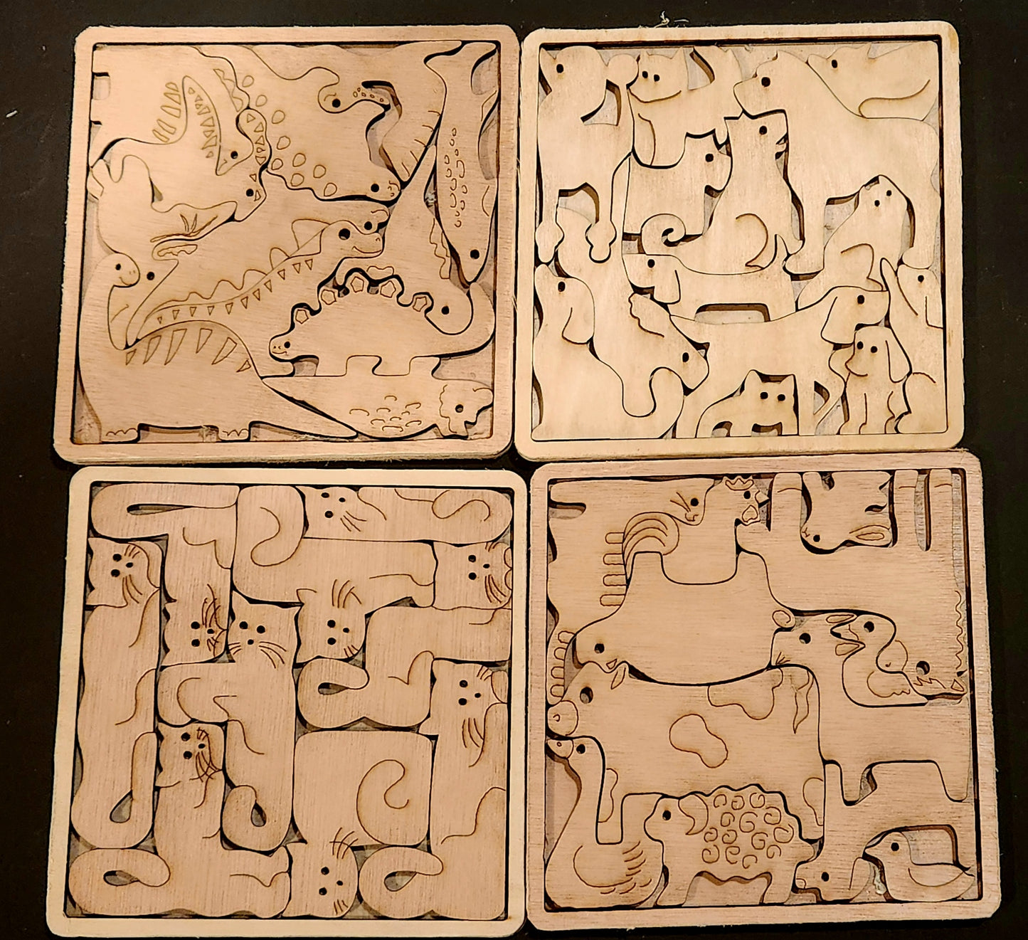 Kids U-color Puzzles (Set of 4 puzzles)