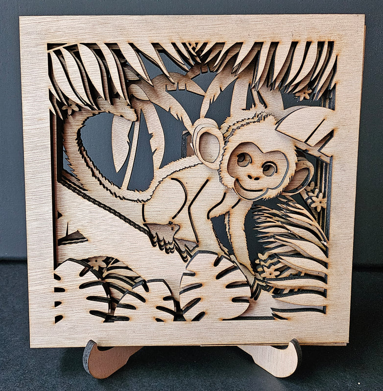 DIY Jungle Animal Painting Kits: Creative Craft Projects for Kids & Adults - 8x8 Art Gift